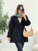 بارانی سرجیب دوبل آستین پاگن کد 5919 - تصویر 5