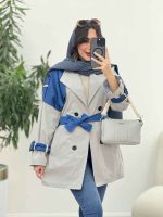 بارانی ژیله ترکیبی سرشانه پاگن کد 5918 - تصویر 17