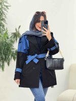 بارانی ژیله ترکیبی سرشانه پاگن کد 5918 - تصویر 16