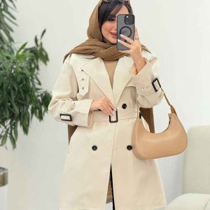بارانی ژیله پرچ دار کد 5920