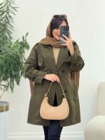 بارانی ژیله پرچ دار کد 5920 - تصویر 23