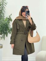 بارانی ژیله پرچ دار کد 5920 - تصویر 18
