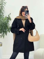 بارانی ژیله پرچ دار کد 5920 - تصویر 15
