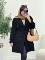 بارانی ژیله پرچ دار کد 5920 - تصویر 7