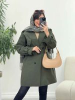 بارانی ژیله پرچ دار کد 5920 - تصویر 21