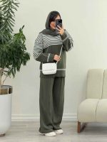 ست بافت و شلوار ماهلین کد 5948 - تصویر 12