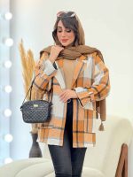 پالتو چهارخونه دو جیب کاملیا کد 5949 - تصویر 21