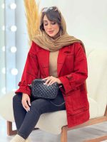 پالتو چهارخونه دو جیب کاملیا کد 5949 - تصویر 13