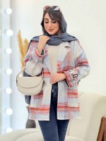پالتو چهارخونه دو جیب کاملیا کد 5949