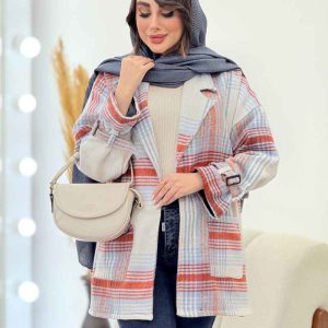 پالتو چهارخونه دو جیب کاملیا کد 5949