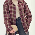 شومیز چهارخونه پایین هلال کد 5630
