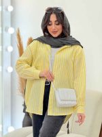 شومیز راه راه تک جیب کد 6089 - تصویر 26