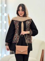 مانتو مازراتی طرح سنتی جیلان کد 6105 - تصویر 2