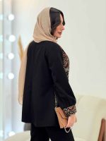 مانتو مازراتی طرح سنتی جیلان کد 6105 - تصویر 3