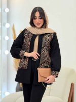 مانتو مازراتی طرح سنتی جیلان کد 6105 - تصویر 4