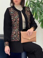مانتو مازراتی طرح سنتی جیلان کد 6105 - تصویر 6