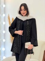 مانتو مازراتی پولک دوزی خورشید کد 6107 - تصویر 3