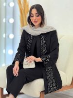 مانتو مازراتی پولک دوزی خورشید کد 6107 - تصویر 5