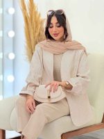مانتو مغزی دوزی طرح لوزی کد6103 - تصویر 11