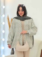 مانتو مغزی دوزی طرح لوزی کد6103 - تصویر 15