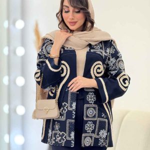 مانتو جلو باز یاسمین کد 6123