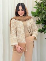 مانتو پولک دوزی بهار کد 6140 - تصویر 5