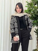 مانتو پولک دوزی روشنا کد 6157 - تصویر 2