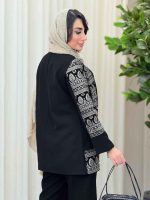 مانتو پولک دوزی روشنا کد 6157 - تصویر 6