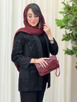 مانتو پولک دوزی روشنا کد 6157 - تصویر 11
