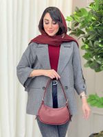 مانتو دو دکمه آستین سگک کد 6114 - تصویر 9