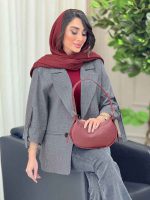 مانتو دو دکمه آستین سگک کد 6114 - تصویر 11
