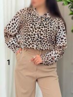 شومیز طرح دار آیسان کد 6136 - تصویر 21