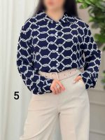 شومیز طرح دار آیسان کد 6136 - تصویر 28