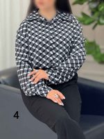 شومیز طرح دار آیسان کد 6136 - تصویر 8