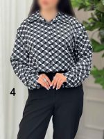 شومیز طرح دار آیسان کد 6136 - تصویر 27