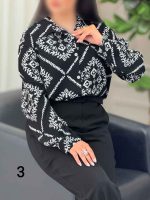 شومیز طرح دار آیسان کد 6136 - تصویر 26