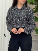 شومیز طرح دار آیسان کد 6136 - تصویر 5