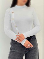 بلوز یقه سه سانت کبریتی کد 6075 - تصویر 6