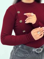 بلوز یقه سه سانت کبریتی کد 6075 - تصویر 10
