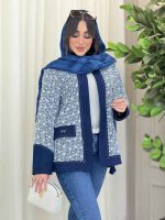 مانتو جین نواردوزی جیب سگک کد 6141 - تصویر 17
