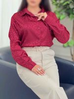 شومیز ساتن طرح پلنگی کد 6126 - تصویر 17