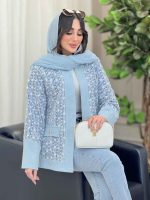 مانتو جین نواردوزی جیب سگک کد 6141 - تصویر 13
