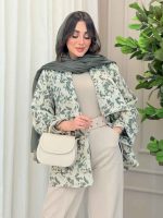 مانتو ژاکارد دو جیب تینا کد 6171 - تصویر 4