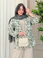 مانتو ژاکارد دو جیب تینا کد 6171 - تصویر 18