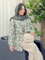 مانتو ژاکارد دو جیب تینا کد 6171 - تصویر 10
