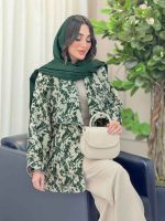 مانتو ژاکارد دو جیب تینا کد 6171 - تصویر 8