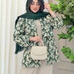 مانتو ژاکارد دو جیب تینا کد 6171