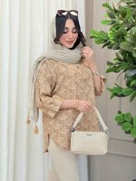 مانتو شومیزی آستین پاگن گلاره کد 6127 - تصویر 17