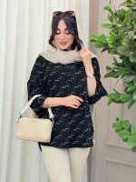 مانتو شومیزی آستین پاگن گلاره کد 6127 - تصویر 8