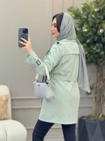 بارانی چهار دکمه آستین بند دار کد 5402 - تصویر 19